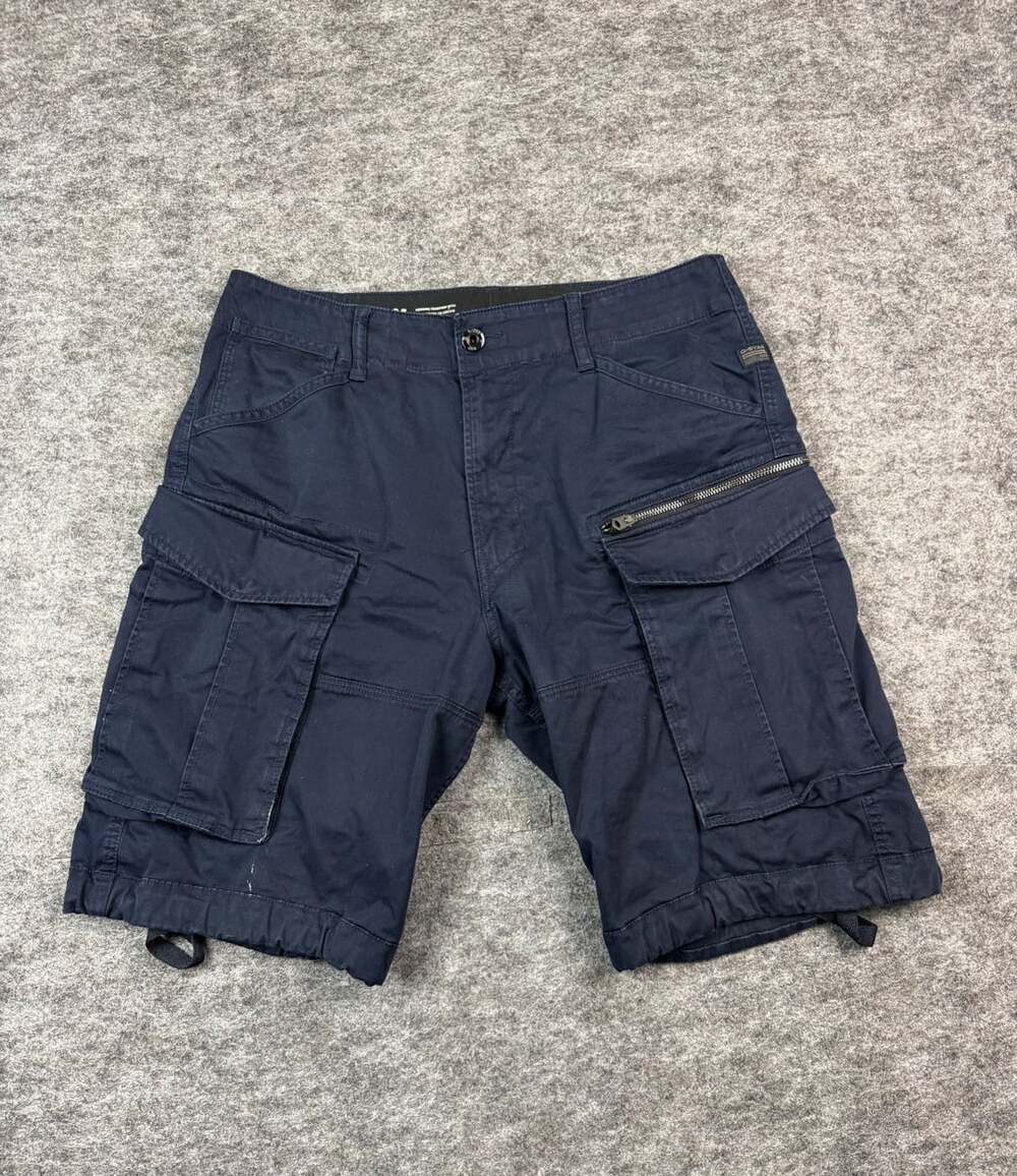 G-Star Raw Rovic Zip Relaxed Cargo Shorts Size 33 Blue